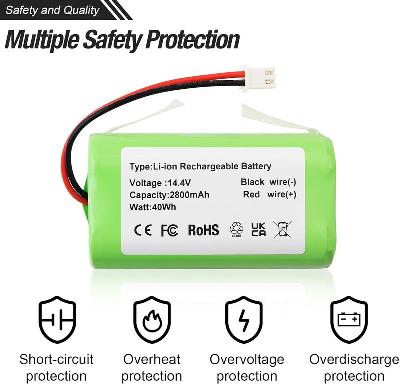 ZTHY RVBAT85005 Battery Replacement for Shark Matrix Robot Vacuum RV761 RV761R00US RV9123S RV9123S1US RV2001WD RV2001DRUS RV2001WRUS AV2310 RV2320S RV2360AE UR2350AE RV2310 RV2310CDUS UR2360EEUS RVBAT850 - Image 5